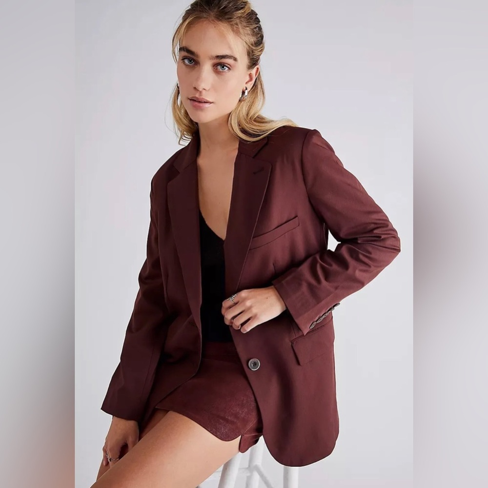 Free People Oversized Jay Bitter Blazer Size XS. B18